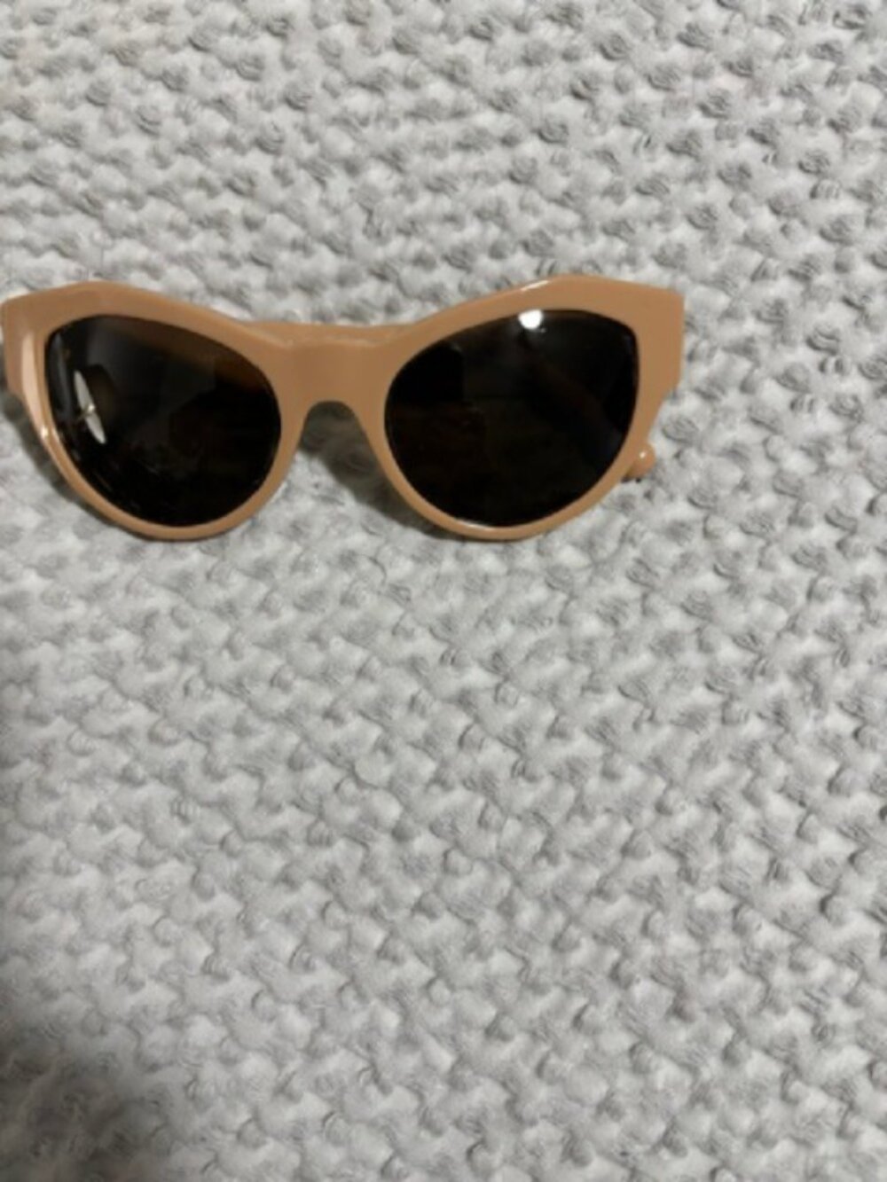 NEW : Versace VE 4253 5074/73 Sunglasses Tan Brown with Gold Logo With Case